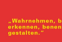 Wahrnehmen, beobachten, erkennen, benennen, klären, gestalten.